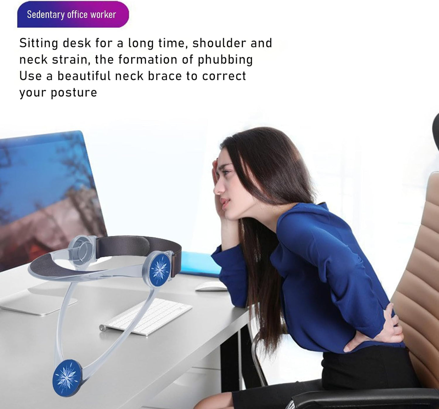 🌟 360° Fully Adjustable Transparent Neck Brace — Your Neck’s New Best Friend!