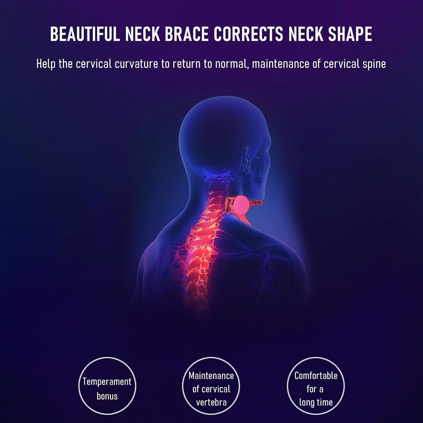🌟 360° Fully Adjustable Transparent Neck Brace — Your Neck’s New Best Friend!