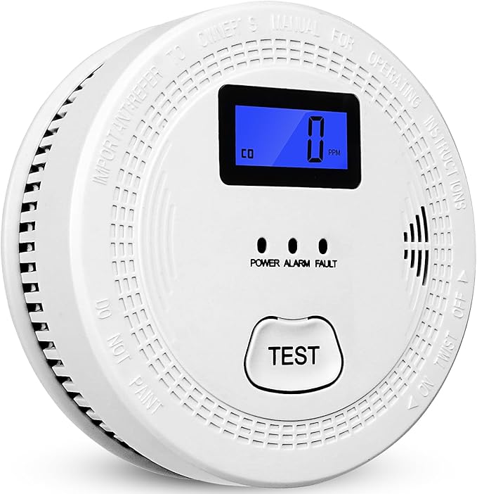 🛑 2-in-1 Carbon Monoxide & Smoke Detector – Double the Safety, One Powerful Device! 🔥💨